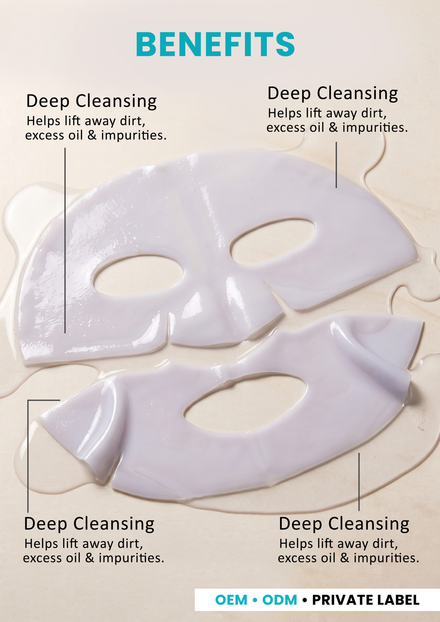 Bio Collagen Facial Sheet Mask Benefits Bio collagen facial sheet mask pieces for deep cleansing skincare