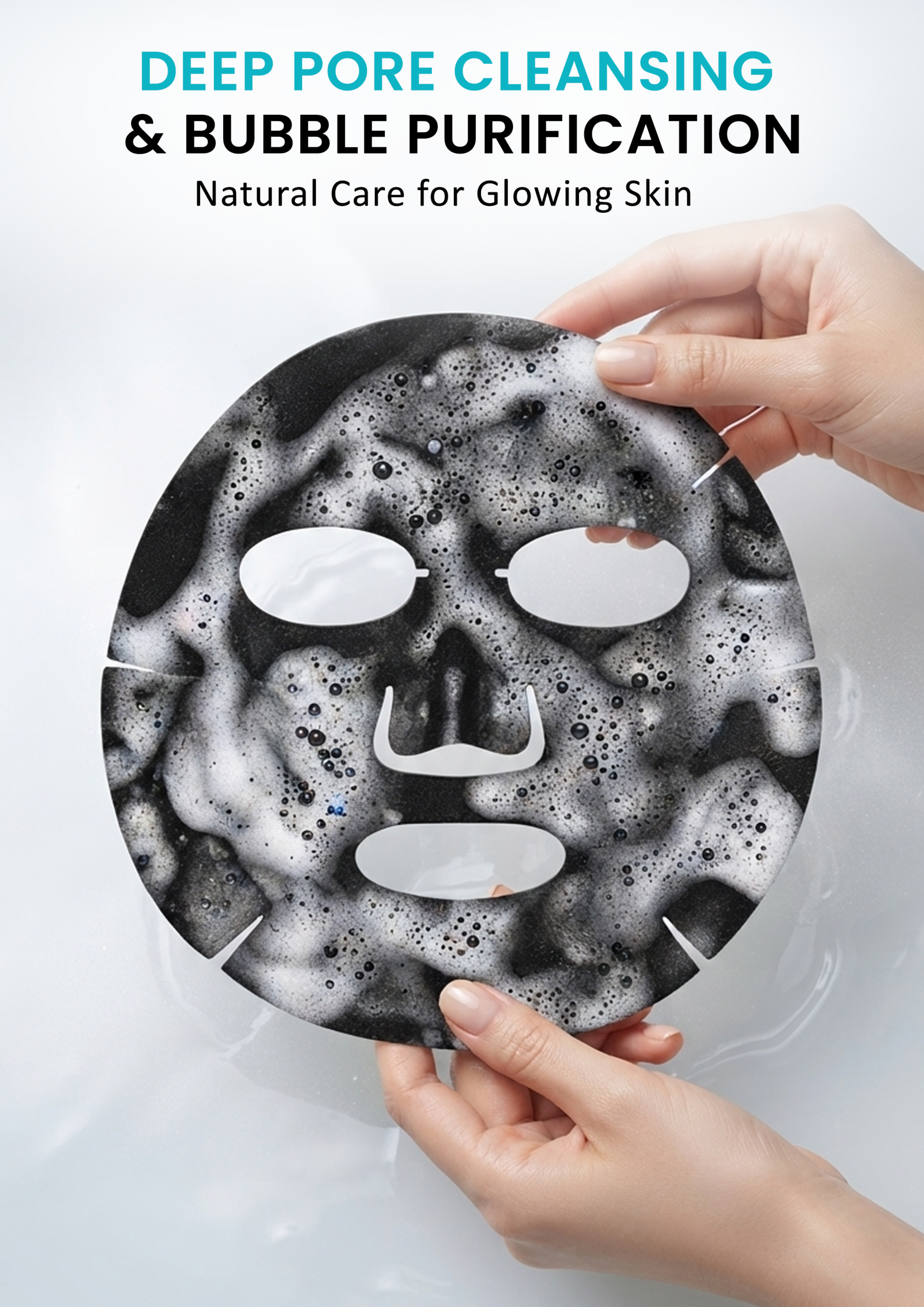 Charcoal Bubble Sheet Mask for Deep Pore Cleansing Charcoal bubble sheet mask for deep pore cleansing and skincare