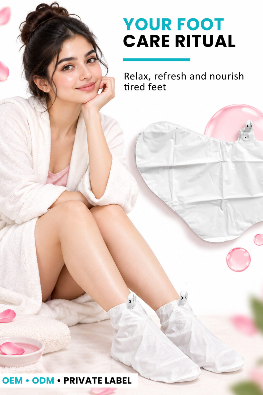 ALLMASK foot mask for a relaxing and nourishing foot care routine