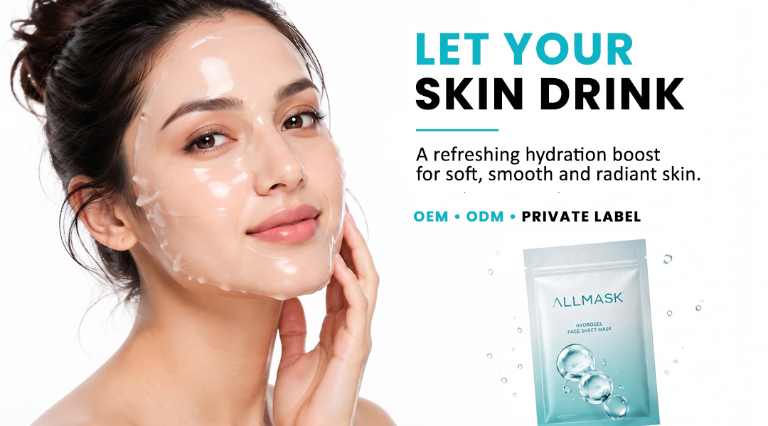 AllMask Hydrogel Facial Sheet Mask for deep skin hydration and radiant-looking skin