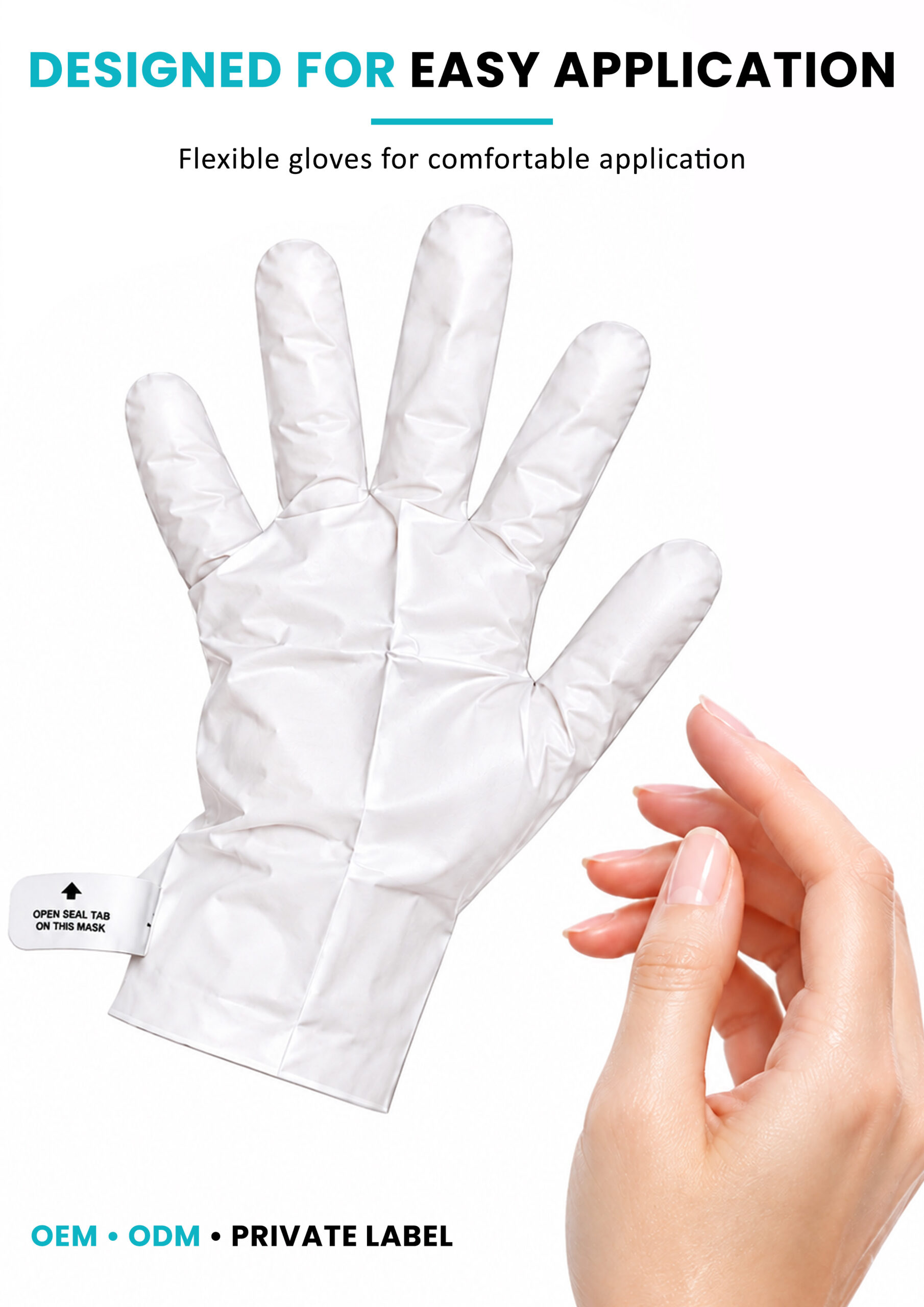 ALLMASK Hand Mask Gloves – Easy Application ALLMASK hand mask glove designed for easy application