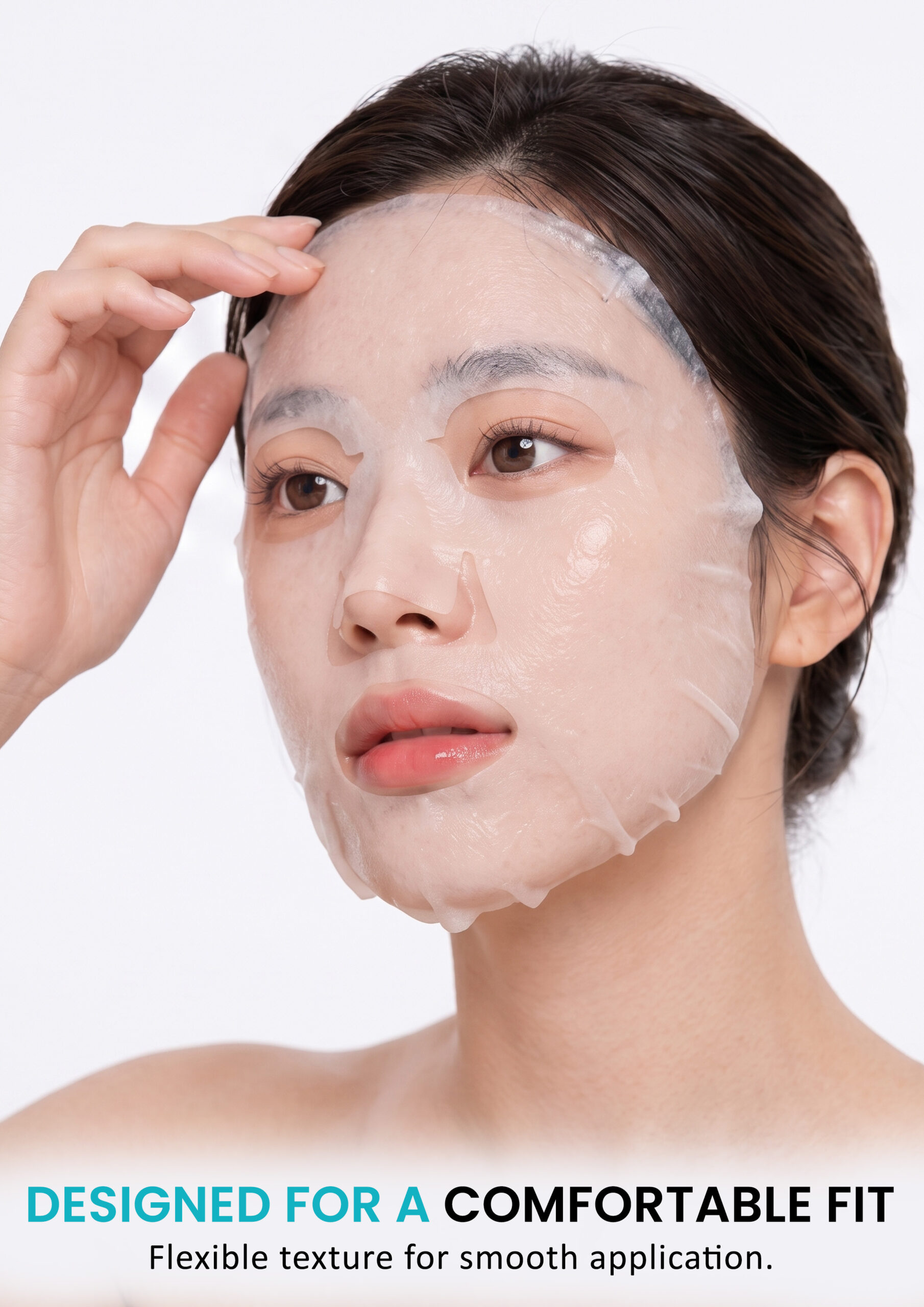 AllMask Jelly Sheet Face Mask – Designed for a Comfortable Fit AllMask Jelly Sheet Face Mask designed for a flexible and comfortable fit on facial contours