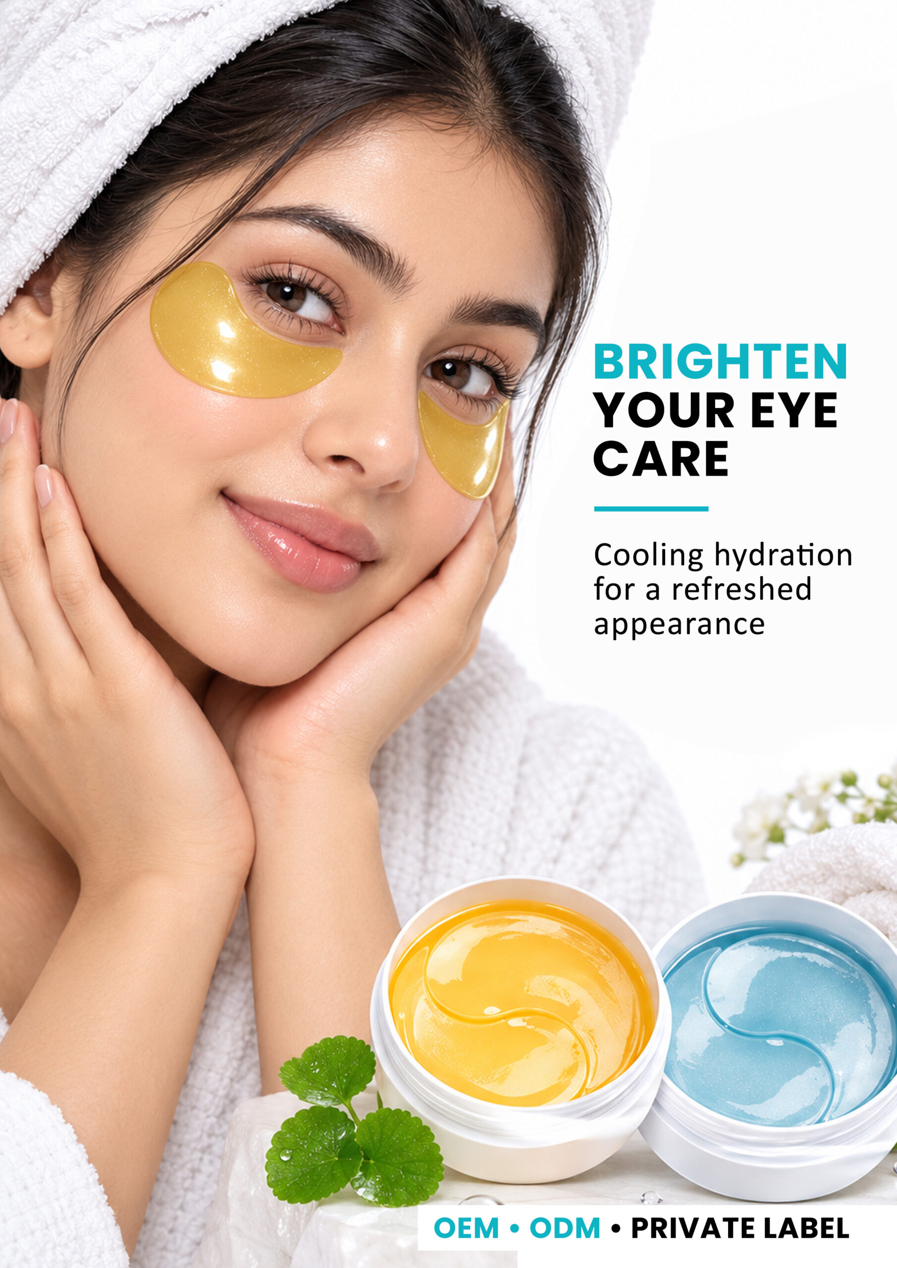 ALLMASK Hydrogel Under Eye Patches – Bright Eye Care ALLMASK yellow hydrogel under eye patches for cooling eye care