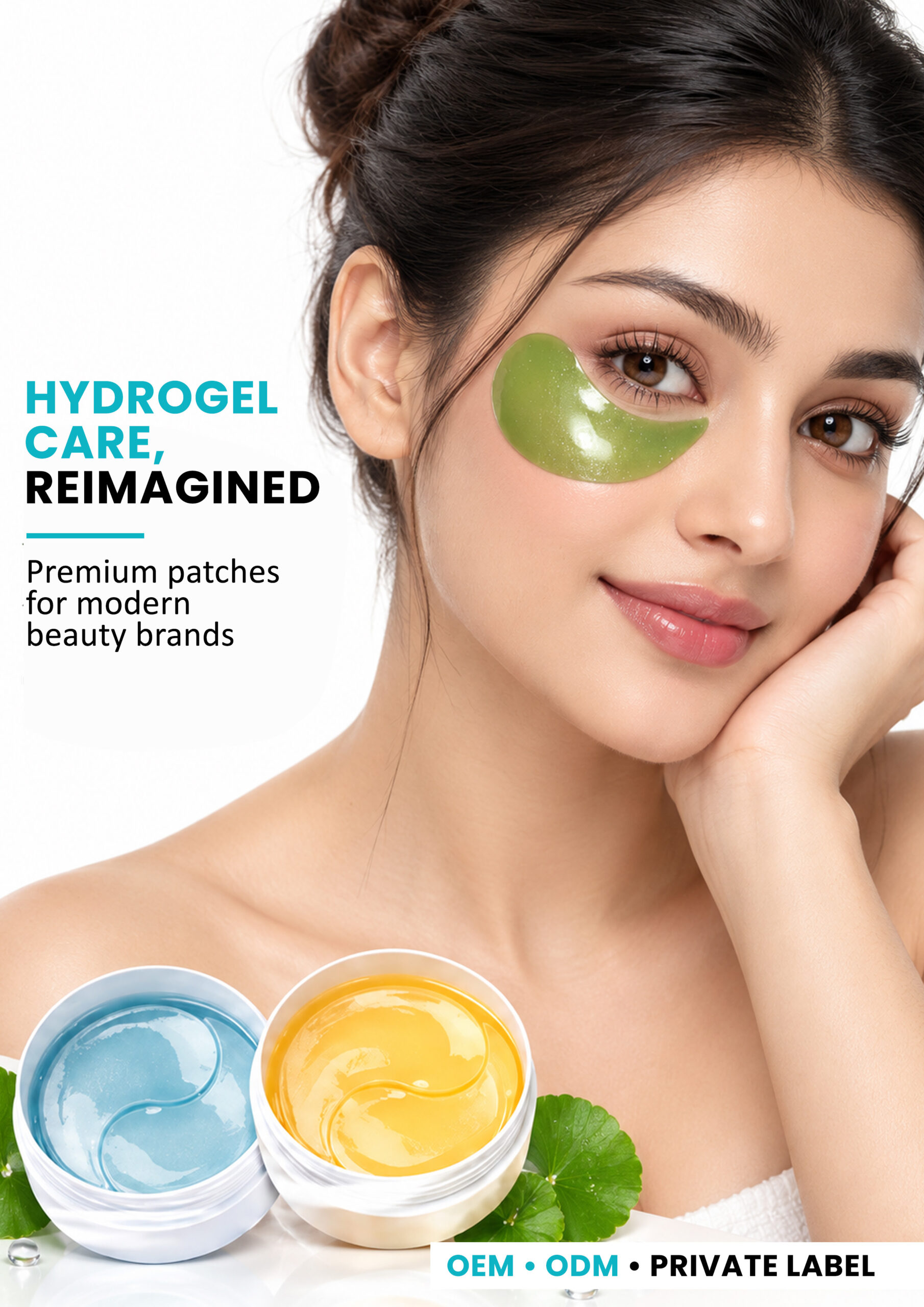 ALLMASK Hydrogel Under Eye Patches – Custom Formulas ALLMASK green hydrogel under eye patches with custom formulas