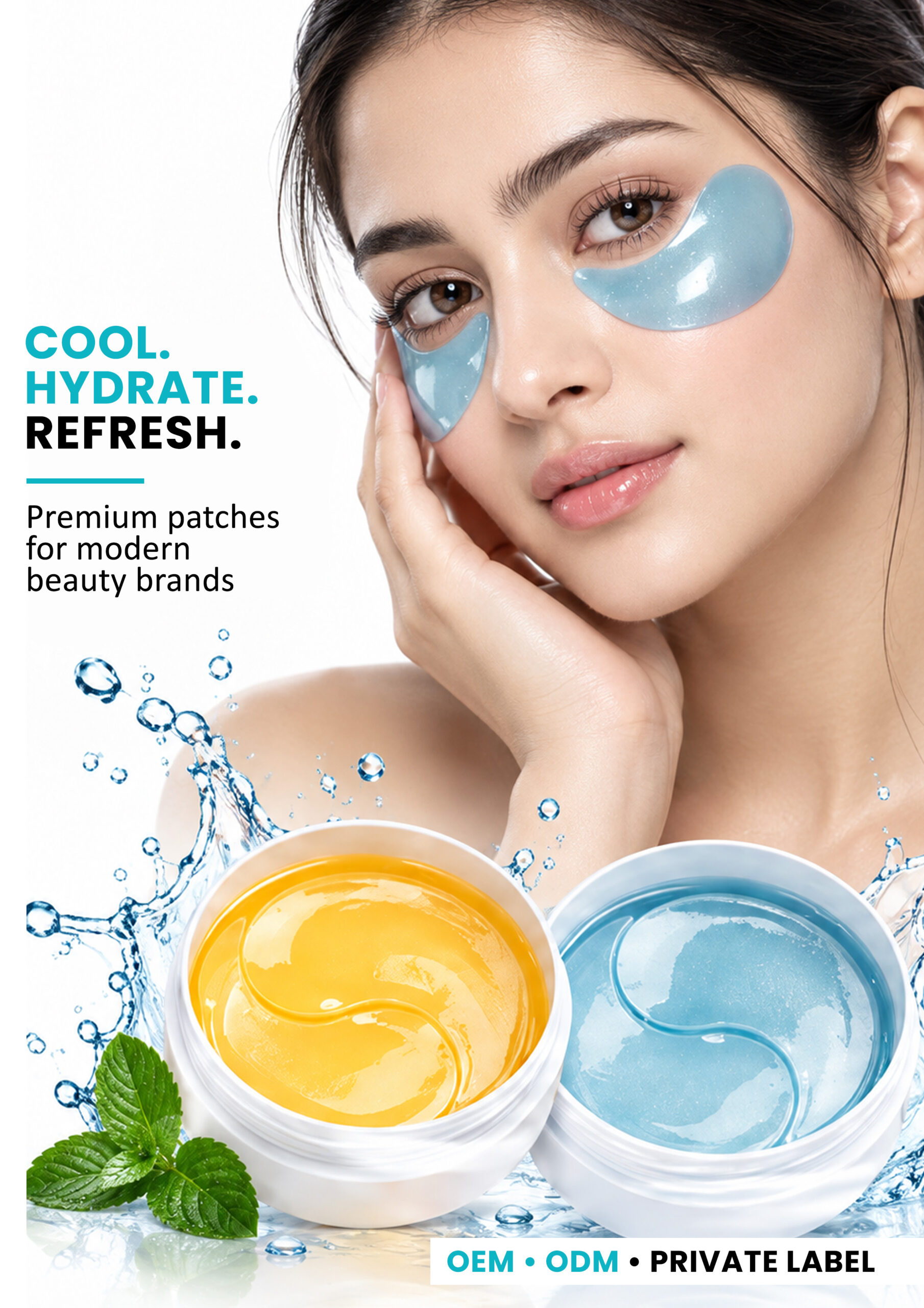 ALLMASK Hydrogel Under Eye Patches – Refreshing Hydration ALLMASK blue hydrogel under eye patches with refreshing hydration care