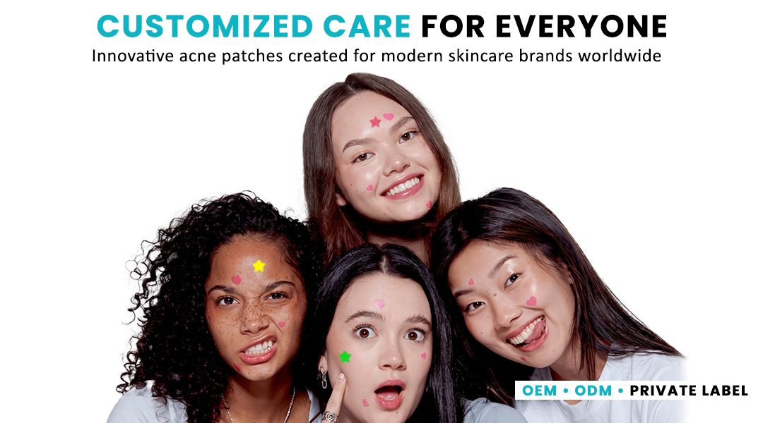 AllMask customized acne pimple patches for diverse skincare needs and private label brands