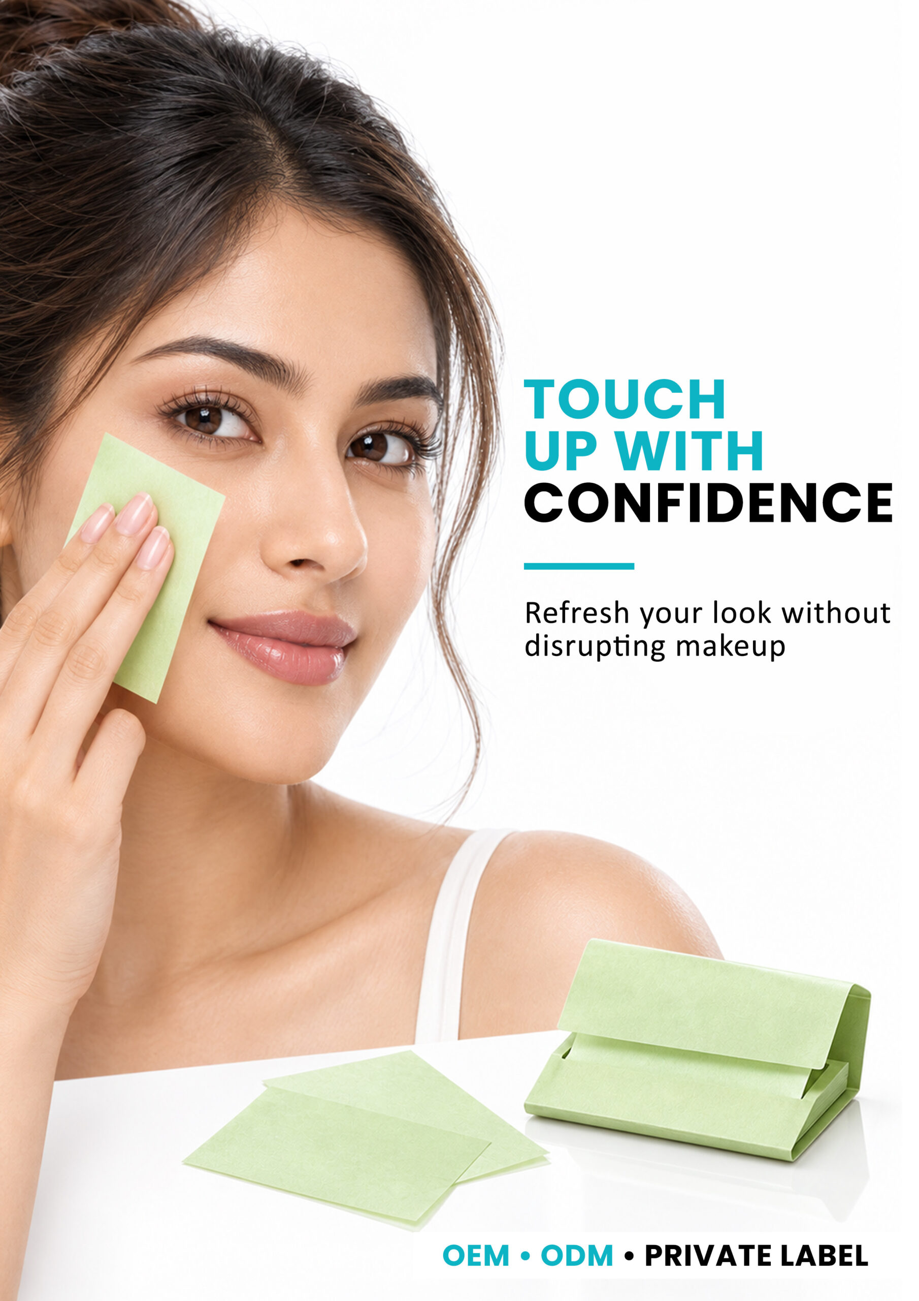 ALLMASK Oil Absorbing Films – Touch Up with Confidence ALLMASK oil absorbing films for refreshing skin without disturbing makeup