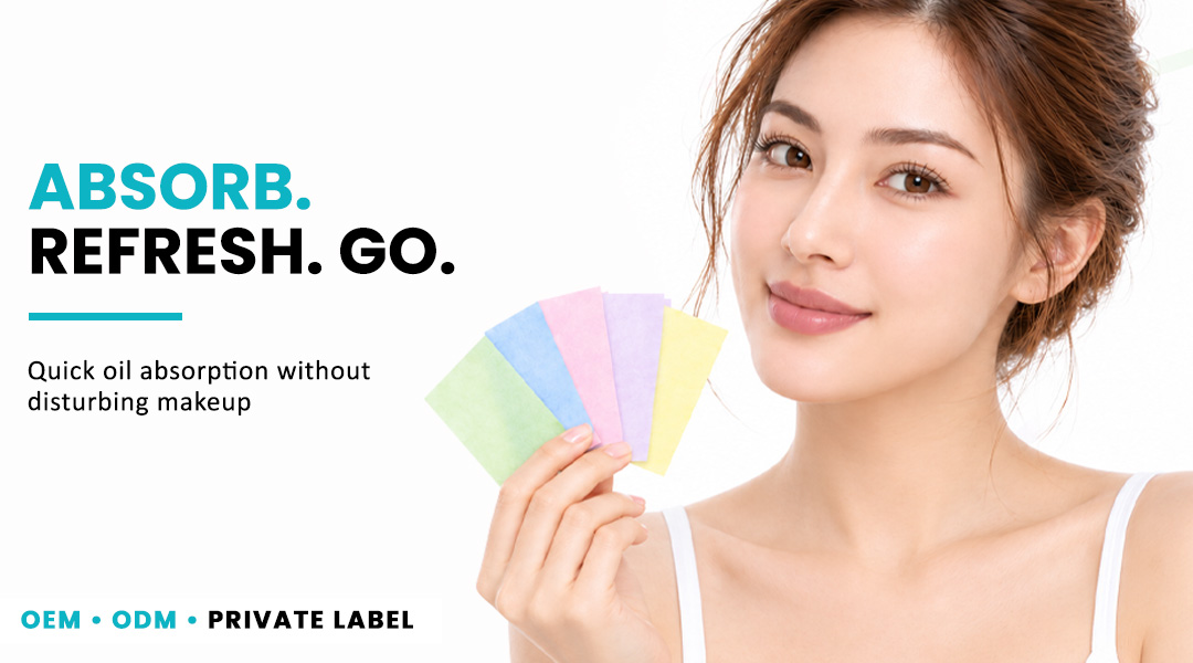 ALLMASK colourful oil absorbing films for absorbing excess facial oil