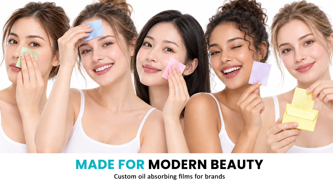 ALLMASK oil absorbing films for modern beauty brands and private label manufacturing